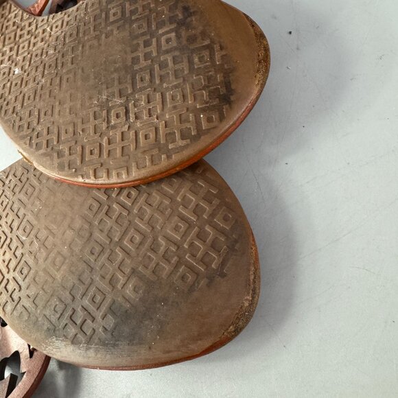 Tory Burch Brown Ladies Leather Miller Sandal, Size 7 - Picture 9 of 12